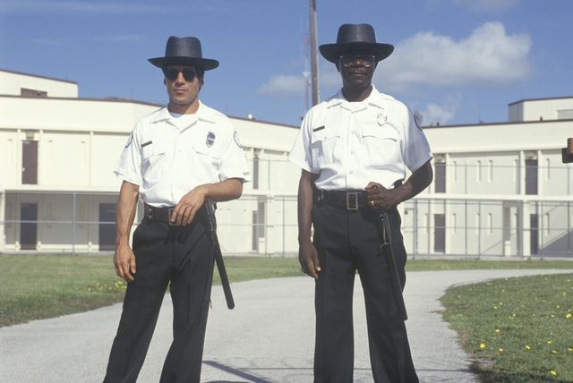 CIRCA 2002 - Prison guards at Dade County Men's Correctional Facility, Florida